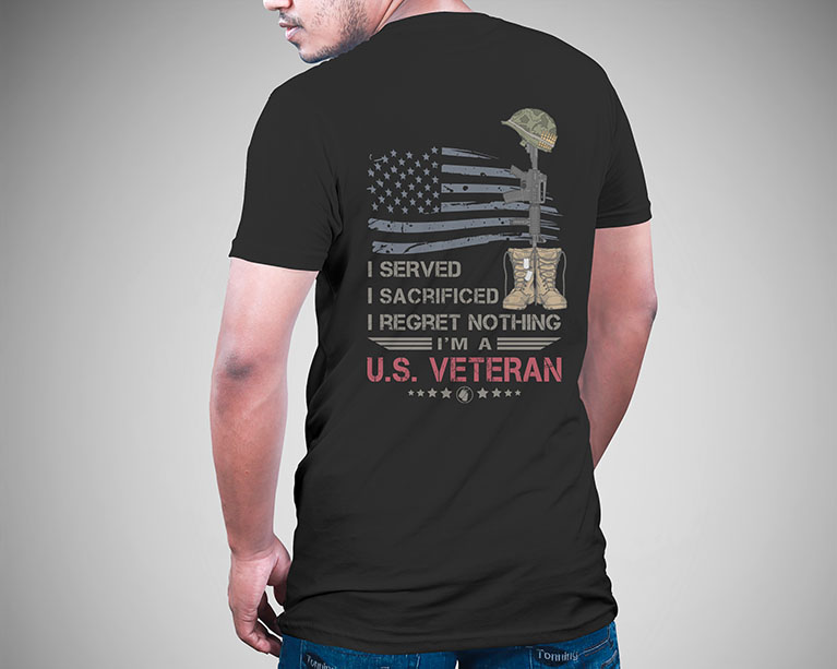 I Served, I Sacrificed, I Regret Nothing I'm A US Veteran Unisex Ultra Cotton T-shirt